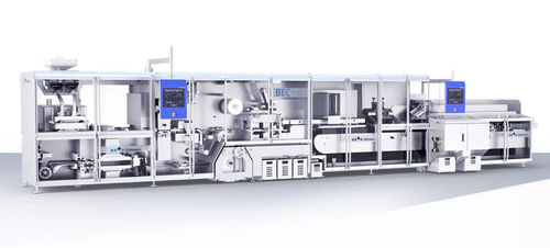 Verpackungssystem in Linienform - BEC 500 - Uhlmann - modular / Blister / mit Kartoniermodul