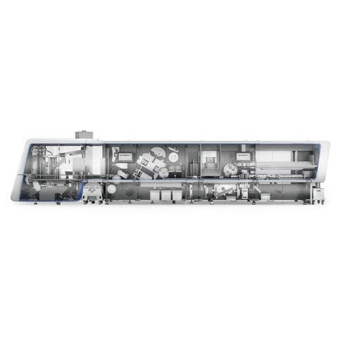 Intermittierender Kartonierer - P2 - Körber Pharma - bodenstehend / modular / Feststoff