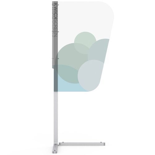 Tragbare Schutzwand - Shield - KwickScreen - 2-Flügel / antibakteriell