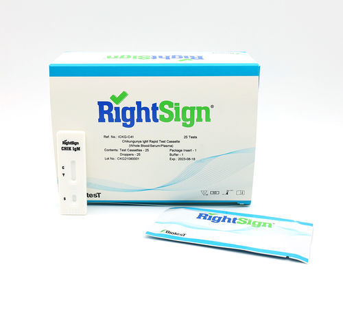 Chikungunya-Schnelltest - ICKG-C series - Hangzhou Biotest Biotech Co. Ltd. - IgM / IgG / Plasma