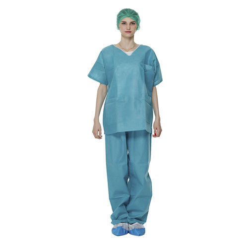 Medizinisches Bekleidungsset / unisex - WLG1008 - Hubei Wanli Protective Products - Einweg / blau