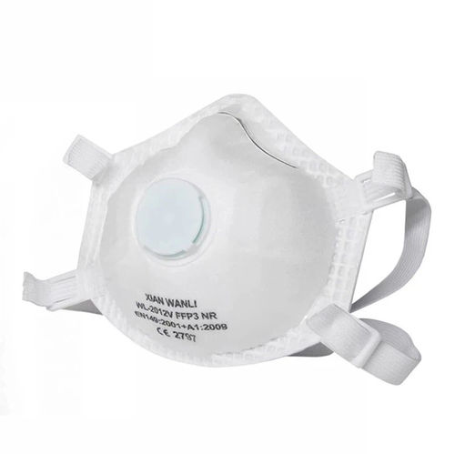 FFP3-Maske - WL-2012V - Hubei Wanli Protective Products - Baumwolle / mit Exspirationsventil / schalenförmig