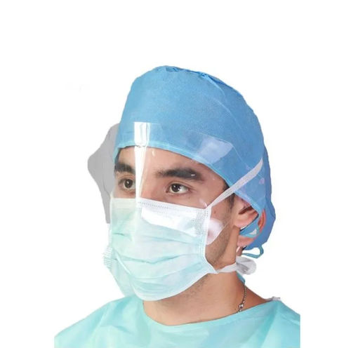 OP-Maske / Polypropylen - WLM2002TV - Hubei Wanli Protective Products - mit Visier / für Erwachsene / 25er-Packung