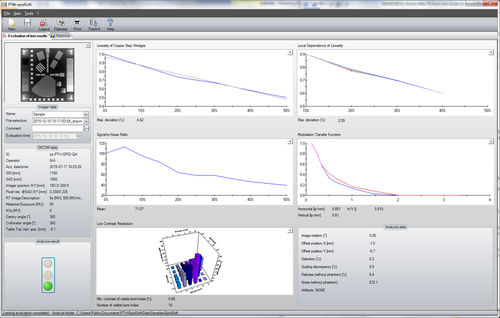 Analysesoftware - epidSoft  - PTW Freiburg Physikalisch-Technische-Werkstätten - Datenverwaltung / Viewer / Bewertung