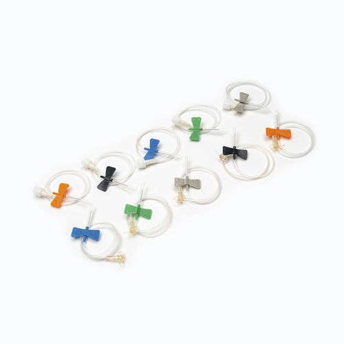 Blutentnahmenadel - Shandong Wuzhou Medical Equipment - steril / mit Flügel / 22G