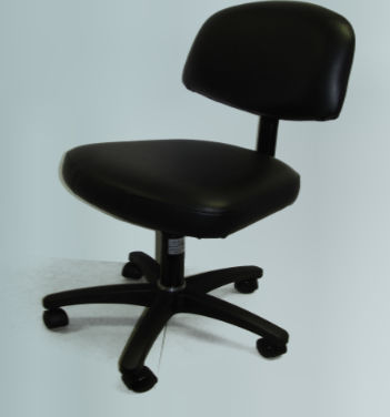 Hocker für Arztpraxis - SAF-203 - Safari Dental inc. - pneumatisch / auf Rollen / mit Rückenlehne