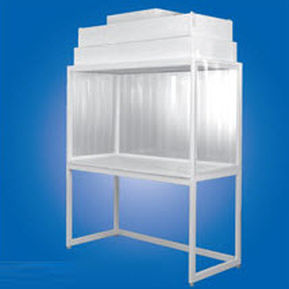 Sterilbank für Reinraum - E series - Clean Rooms International - bodenstehend / HEPA / vertikaler Laminar-Flow
