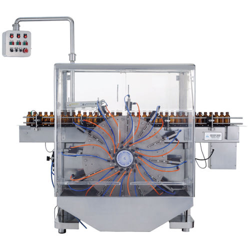 Reinigungsmaschine für Flaschen - AJBC80 - Anchor Mark Private Limited - für die Pharmaindustrie / automatisiert / drehbar