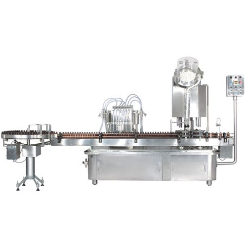 Füll- und Versiegelsystem / für die Pharmaindustrie - LINOFILL - Anchor Mark Private Limited - für Flaschen / automatisch / linear