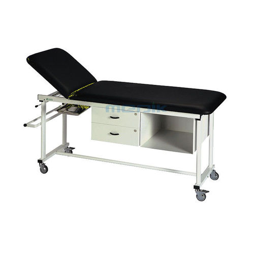 Manuelle Untersuchungsliege - YA-EC-M03 - Zhangjiagang Medi Medical Equipment - mit fester Höhe / mit verstellbarer Rückenlehne / mit Stauraum