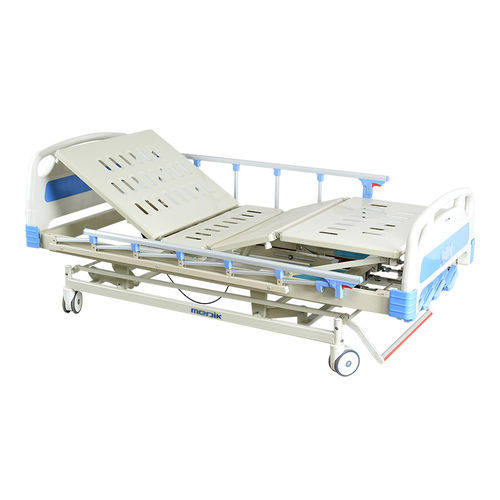 Krankenhausbett - YA-H5-3 - Zhangjiagang Medi Medical Equipment - manuell / höhenverstellbar / auf Rollen