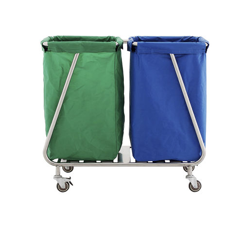 Sackhalterwagen für dreckige Wäsche - MK-S14 - Zhangjiagang Medi Medical Equipment - medizinisch / Reinigung / 2 Säcke