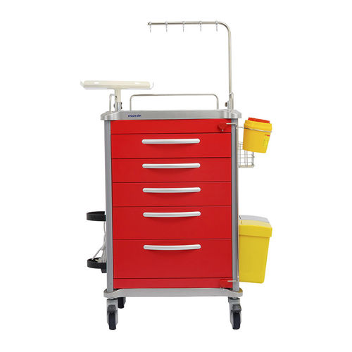 Medizinischer Wagen - MK-C01 - Zhangjiagang Medi Medical Equipment - für Medikamente / Pflege / Aluminium