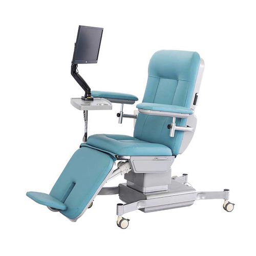Elektrischer Chemotherapiestuhl - YA-DS-D03 - Zhangjiagang Medi Medical Equipment - vierteilig / auf Rollen / verstellbare Rückenlehne