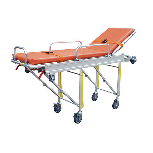 Fahrtrage für Krankenwagen - YA-AS02 - Zhangjiagang Medi Medical Equipment - manuell / zusammenklappbar / höhenverstellbar