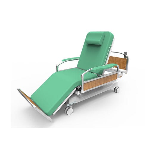 Elektrischer Hämodialysesessel - YA-DS-D08 - Zhangjiagang Medi Medical Equipment - vierteilig / auf Rollen / höhenverstellbar
