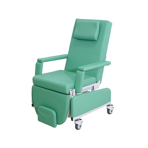 Elektrischer Hämodialysesessel - YA-DS-D09 - Zhangjiagang Medi Medical Equipment - dreiteilig / auf Rollen / Trendelenburg