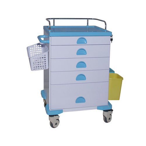 Medizinischer Wagen - MK-C03 - Zhangjiagang Medi Medical Equipment - für Medikamente / Pflege / mit Korb