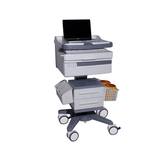 Höhenverstellbarer Computerwagen - MK-PC03 - Zhangjiagang Medi Medical Equipment - mit Schublade / modular