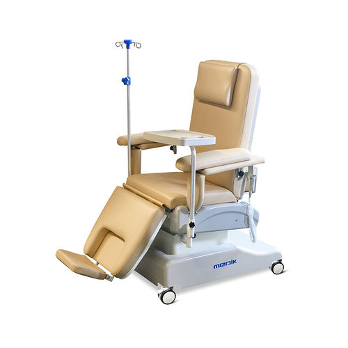 Elektrischer Hämodialysesessel - YA-DS-D10 - Zhangjiagang Medi Medical Equipment - vierteilig / auf Rollen / höhenverstellbar