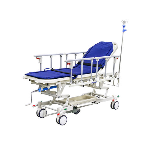 Fahrtrage zum Umbetten - YA-PS14 - Zhangjiagang Medi Medical Equipment - manuell / höhenverstellbar / mit verstellbarer Rückenlehne