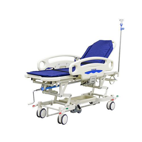 Transport-Fahrtrage - YA-PS15 - Zhangjiagang Medi Medical Equipment - manuell / mit verstellbarer Rückenlehne / zweiteilig