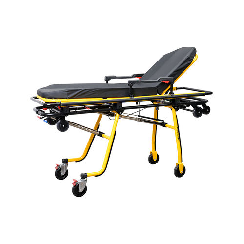Trage für Krankenwagen - YA-AC02 - Zhangjiagang Medi Medical Equipment - zusammenklappbar / höhenverstellbar / Aluminium