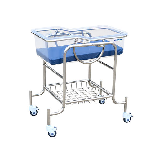Wiege für Krankenhäuser / für Säuglinge - MK-B07 - Zhangjiagang Medi Medical Equipment - Trendelenburg / Anti-Trendelenburg / Edelstahl