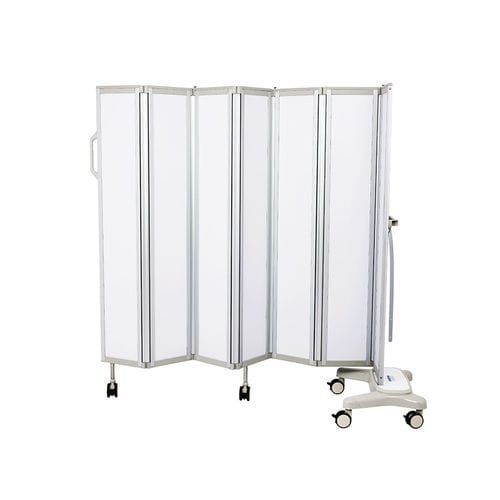 Medizinischer Bettschirm auf Rollen - MK-N03 - Zhangjiagang Medi Medical Equipment - zusammenklappbar / tragbar / 6 Flügel
