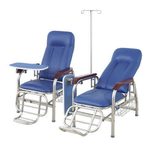 Manuelle Blutspendeliege - MK-F01 - Zhangjiagang Medi Medical Equipment - dreiteilig / auf Rollen / mit Fußstütze