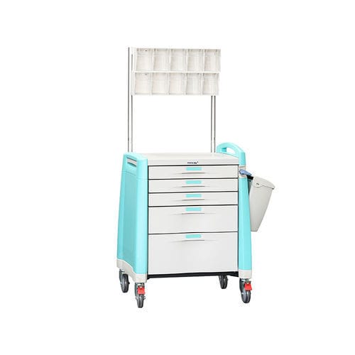 Medizinischer Wagen - MK-P07 - Zhangjiagang Medi Medical Equipment - für Anästhesie / für Medikamente / Aluminium