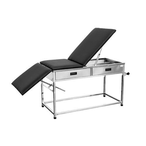 Manuelle Untersuchungsliege - YA-EC-S04 - Zhangjiagang Medi Medical Equipment - mit fester Höhe / mit verstellbarer Rückenlehne / dreiteilig