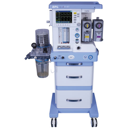 Anästhesiearbeitsplatz auf Wagen - EFLO 6D - BPL Medical Technologies - Atmungsmonitoring / mit Ventilator / mit System zur Ableitung von Anästhesiegasen