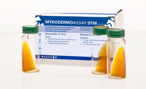 Reagenz für Veterinärlabor - MYKODERMOASSAY DTM - MEGACOR Diagnostik - Agargel / für Mikrobiologie / für Zellkultur