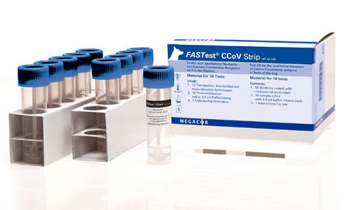 Schnelltest für Infektionskrankheiten - FASTest® CCoV - MEGACOR Diagnostik - für Hunde / Coronavirus / Parvovirus des Hundes