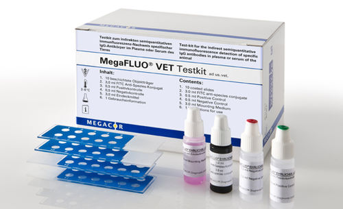 Testkit für Infektionskrankheiten - MegaFLUO®  - MEGACOR Diagnostik - für Hunde / für Antikörper / IgG