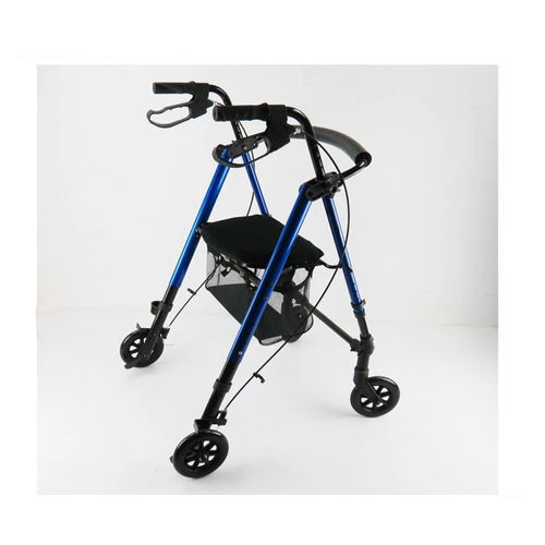 Rollator mit 4 Rädern - DP-SC5001 - Guangdong Dongpin Beauty & Medical Technology - Aluminiumrahmen / mit Sitz / zusammenklappbar