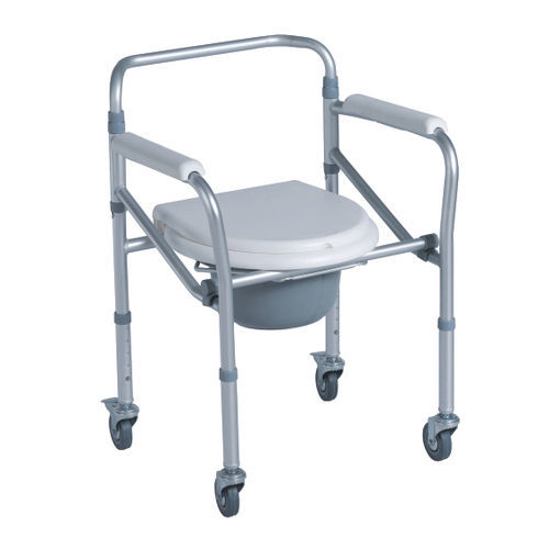 Garderobenstuhl mit Armlehnen - DP-SC7001LW - Guangdong Dongpin Beauty & Medical Technology - auf Rollen / mit Eimer / für Personen mit eingeschränkter Mobilität
