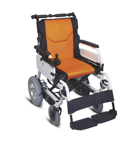 Elektrischer Rollstuhl - DP-110LAE - Guangdong Dongpin Beauty & Medical Technology - zur Nutzung im Freien / zusammenklappbar / mit Fußstütze