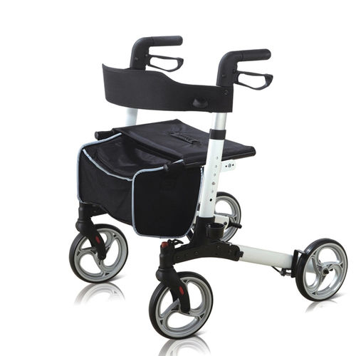 Rollator mit 4 Rädern - DP-SC5025A-N - Guangdong Dongpin Beauty & Medical Technology - Aluminiumrahmen / mit Sitz / zusammenklappbar