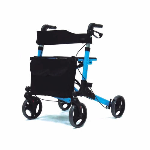 Rollator mit 4 Rädern - DP-SC5025A - Guangdong Dongpin Beauty & Medical Technology - Aluminiumrahmen / mit Sitz / zusammenklappbar
