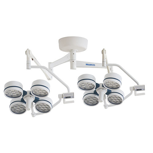 Deckenmontierte OP-Leuchte - YD02-LED4+4 - Shanghai Huifeng Medical Instrument - LED / Halogen / mit 2 Armen