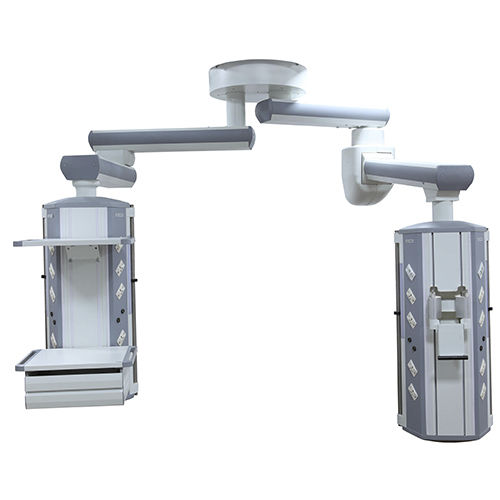 Deckenmontierter Doppelverteilerarm - HFP-S+S  - Shanghai Huifeng Medical Instrument - für Intensivpflege / mit Gelenk / modular