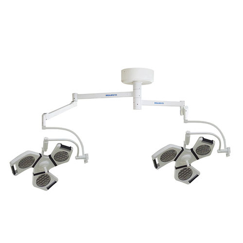Deckenmontierte OP-Leuchte - YD02-LED3+3 - Shanghai Huifeng Medical Instrument - LED / Halogen / mit 2 Armen