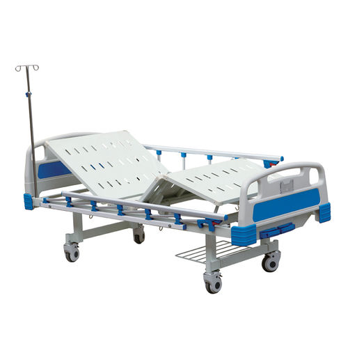 Krankenhausbett - HF-828A - Shanghai Huifeng Medical Instrument - manuell / zusammenklappbar / auf Rollen