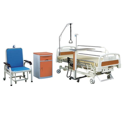 Pflegebett - HF-835 - Shanghai Huifeng Medical Instrument - elektrisch / höhenverstellbar / zusammenklappbar