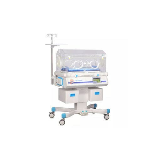 Neugeboreneninkubator auf Rollen - HFBIN-4000C - Shanghai Huifeng Medical Instrument - mit Waage / mit 4 Fenstern für Zugang zum Baby