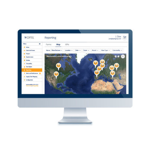 System zur Datenverwaltung und -lokalisierung - GEOTRACEABILITY PLATFORM - Optel Vision - Information / Rückverfolgbarkeit / für Pharmaprodukte