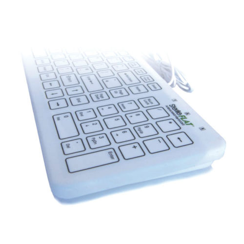 Medizinische Tastatur / Silikon - SF09-02 - SterileFLAT - USB / antibakteriell