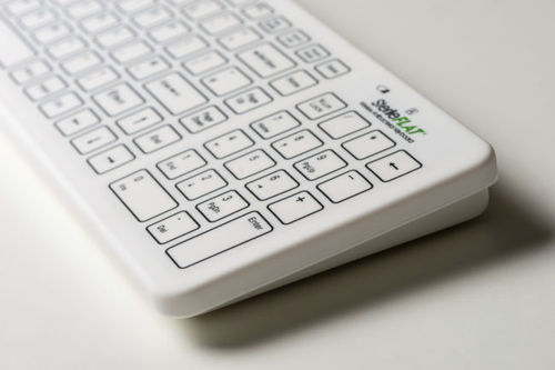 Medizinische Tastatur / Silikon - SF09-02W - SterileFLAT - USB / antibakteriell